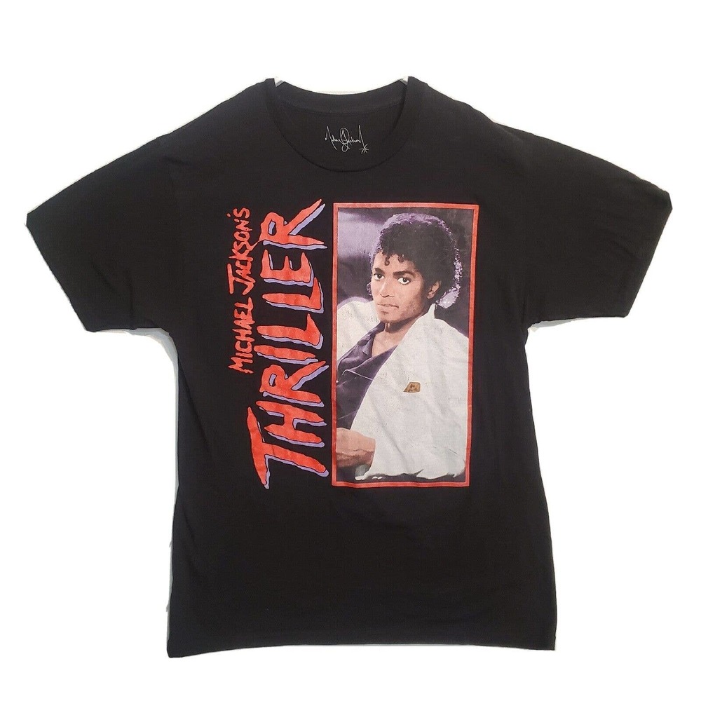 Official Michael Jackson Unisex T-Shirt Thriller Black M Medium